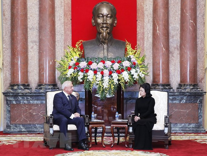 Acting President receives Belarusian Senate Chairman ảnh 1 Acting President receives Belarusian Senate Chairman ảnh 1