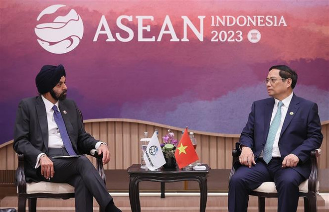 Prime Minister meets World Bank President in Indonesia ảnh 1