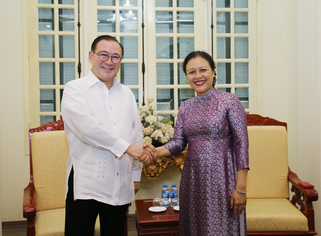 VUFO President meets with Philippine Foreign Minister ảnh 1 VUFO President meets with Philippine Foreign Minister ảnh 1