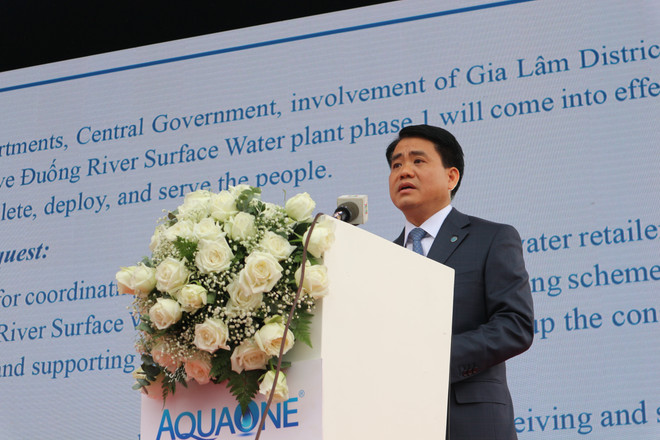 Hanoi inaugurates factory using Duong River’s surface water ảnh 1 Hanoi inaugurates factory using Duong River’s surface water ảnh 1