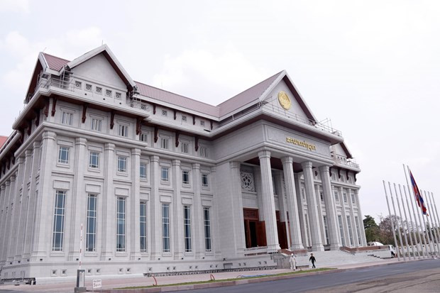 Vietnamese-funded new National Assembly Building handed over to Laos ảnh 1 Vietnamese-funded new National Assembly Building handed over to Laos ảnh 1