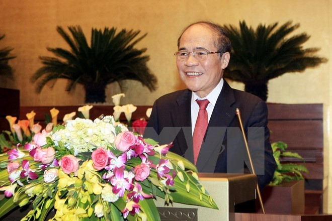 National Assembly Chairman leaves for China visit ảnh 1