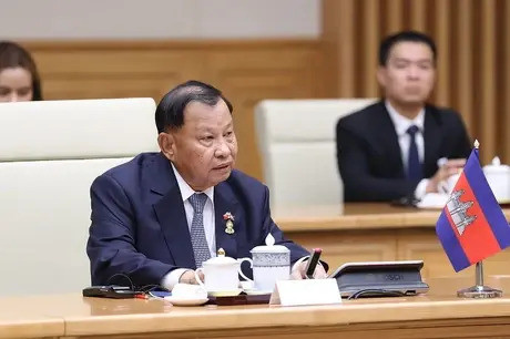Congratulations sent to Say Chhum over appointment as Cambodian King’s advisor ảnh 1 Congratulations sent to Say Chhum over appointment as Cambodian King’s advisor ảnh 1