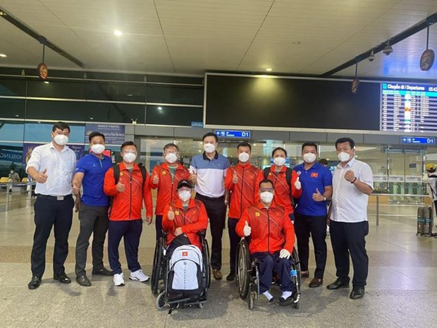 Vietnamese athletes arrive in Japan, ready for Tokyo Paralympics ảnh 2 Vietnamese athletes arrive in Japan, ready for Tokyo Paralympics ảnh 2