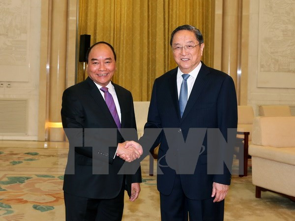 PM meets with Chinese People's Political Consultative Conference chief ảnh 1 PM meets with Chinese People's Political Consultative Conference chief ảnh 1