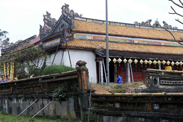 Thai Hoa Palace undergoes major restoration ảnh 1