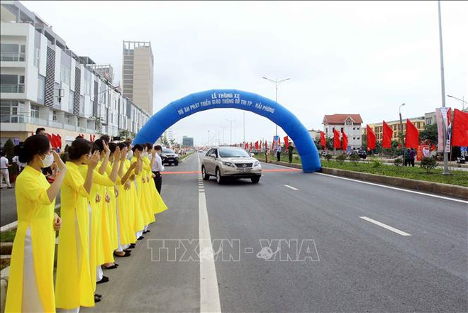 Hai Phong: urban arterial road open to traffic ảnh 1 Hai Phong: urban arterial road open to traffic ảnh 1