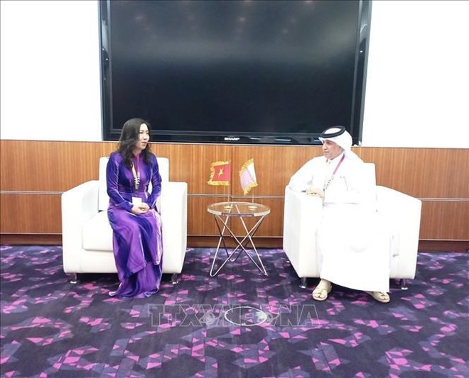 Deputy FM Le Thi Thu Hang busy in Qatar ảnh 2 Deputy FM Le Thi Thu Hang busy in Qatar ảnh 2
