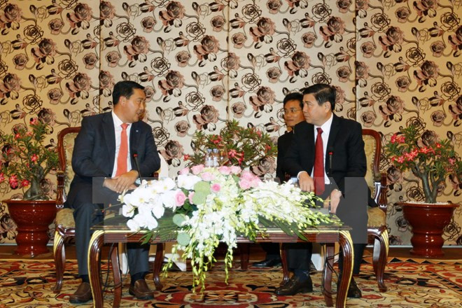 HCM City leader receives Cambodian People’s Party delegation ảnh 1 HCM City leader receives Cambodian People’s Party delegation ảnh 1