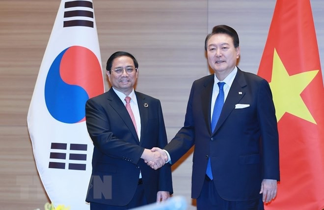 Vietnamese PM meets RoK President ảnh 1