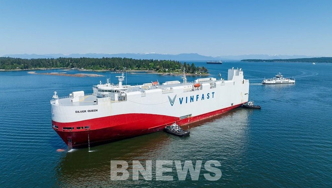 First VinFast VF 8 batch arrives at Canada port ảnh 1 First VinFast VF 8 batch arrives at Canada port ảnh 1