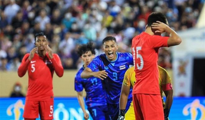 SEA Games 31: Thailand's U23 men's team win 5-0 over Singapore ảnh 1 SEA Games 31: Thailand's U23 men's team win 5-0 over Singapore ảnh 1
