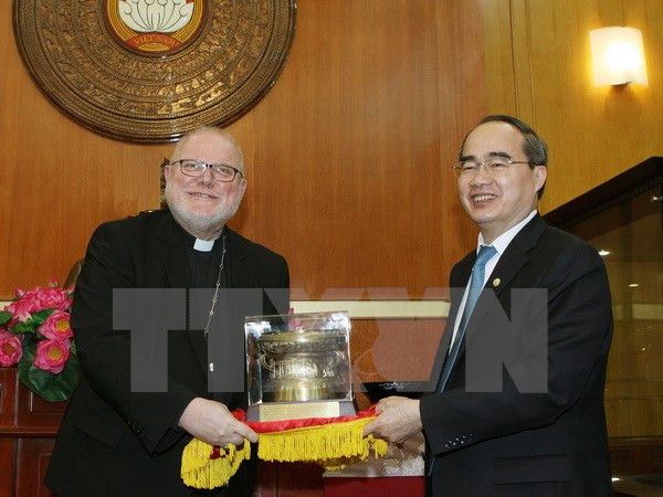 Fatherland Front leader welcomes German Cardinal ảnh 1 Fatherland Front leader welcomes German Cardinal ảnh 1