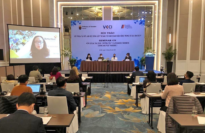 Social dialogue key to sustainable business post-pandemic: Seminar ảnh 1 Social dialogue key to sustainable business post-pandemic: Seminar ảnh 1