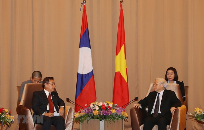 Party, State leader lauds joint work between Vietnamese, Lao fronts ảnh 1