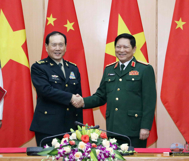 Vietnamese, Chinese defence ministers hold talks in Hanoi ảnh 1 Vietnamese, Chinese defence ministers hold talks in Hanoi ảnh 1