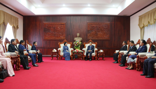 Vietnam, Laos share experience in mass mobilisation work ảnh 1