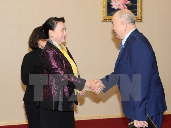 NA Chairwoman meets Secretary of Kazakhstan communist party ảnh 1 NA Chairwoman meets Secretary of Kazakhstan communist party ảnh 1