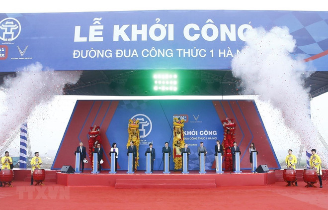 Work begins on F1 racetrack in Hanoi ảnh 1 Work begins on F1 racetrack in Hanoi ảnh 1