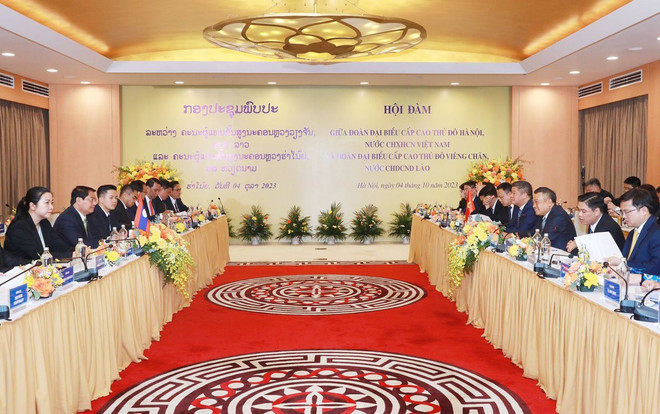 Vietnamese, Lao capital cities eye stronger cooperation ảnh 1