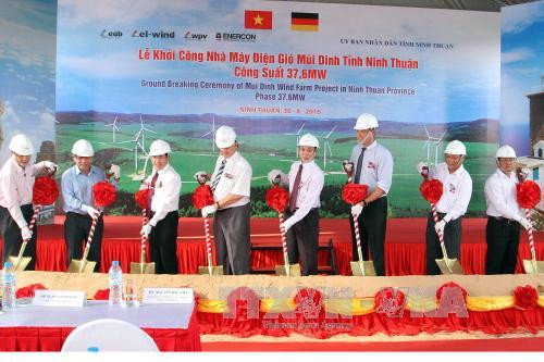 Construction of wind power plant commences in Ninh Thuan ảnh 1