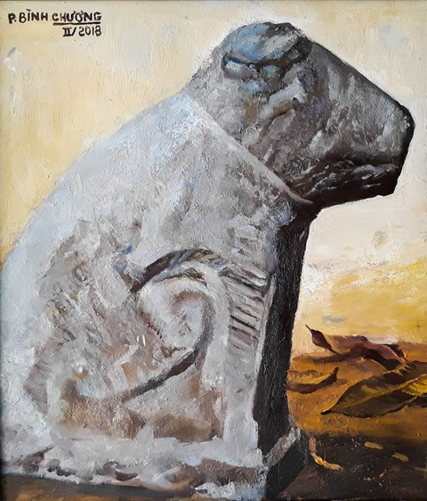 Hanoi: Dog paintings show celebrates Year of the Dog ảnh 2 Hanoi: Dog paintings show celebrates Year of the Dog ảnh 2