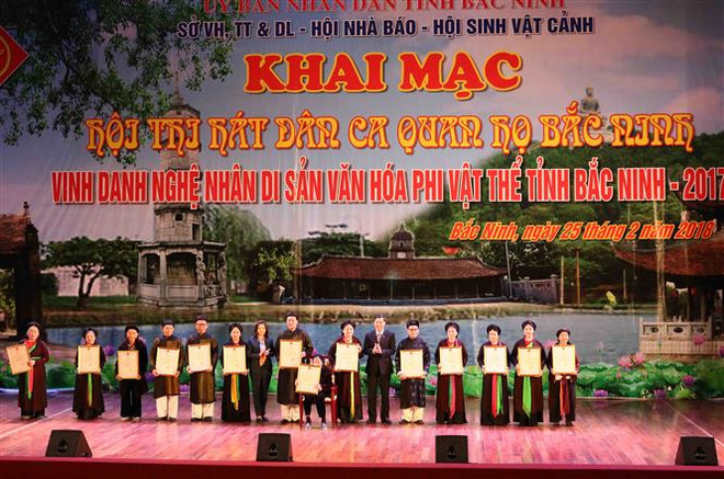 Bac Ninh honours 47 intangible cultural heritage artisans ảnh 1 Bac Ninh honours 47 intangible cultural heritage artisans ảnh 1