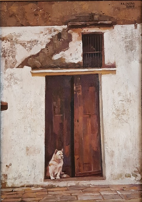 Hanoi: Dog paintings show celebrates Year of the Dog ảnh 3 Hanoi: Dog paintings show celebrates Year of the Dog ảnh 3