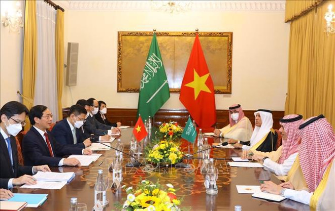 Foreign Minister Bui Thanh Son holds talks with Saudi Arabian counterpart ảnh 1 Foreign Minister Bui Thanh Son holds talks with Saudi Arabian counterpart ảnh 1