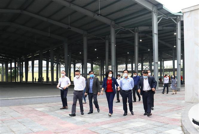 Hanoi inspects projects to upgrade infrastructure serving SEA Games 31 ảnh 2 Hanoi inspects projects to upgrade infrastructure serving SEA Games 31 ảnh 2