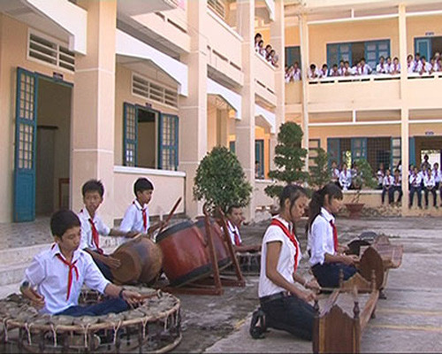 Soc Trang: Khmer ethnic pupils enjoy new school ảnh 1