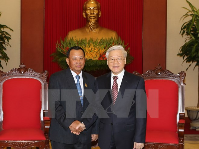 Greetings to Cambodian People’s Party on Cambodia’s Independence Day ảnh 1 Greetings to Cambodian People’s Party on Cambodia’s Independence Day ảnh 1