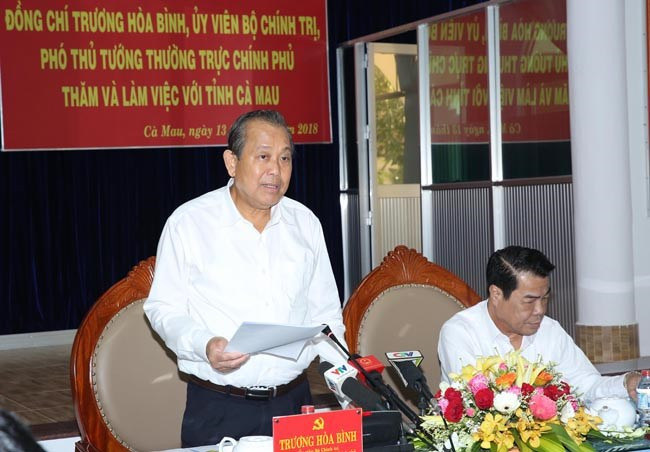 Deputy PM asks Ca Mau to expand marine-based economy ảnh 1 Deputy PM asks Ca Mau to expand marine-based economy ảnh 1