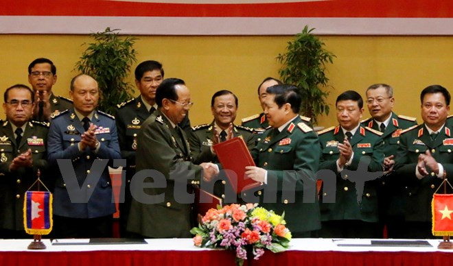 Vietnam, Cambodia promote defence cooperation ảnh 1 Vietnam, Cambodia promote defence cooperation ảnh 1