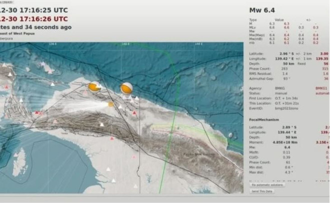 Strong offshore earthquake strikes eastern Indonesia ảnh 1