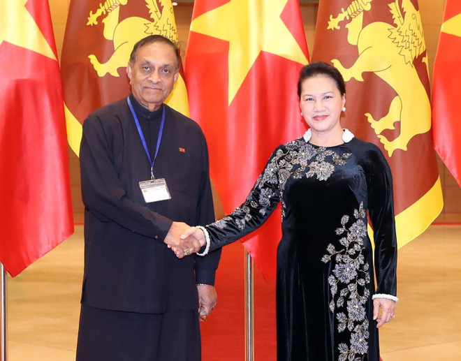 Vietnamese, Sri Lankan top legislators hold talks ảnh 1 Vietnamese, Sri Lankan top legislators hold talks ảnh 1