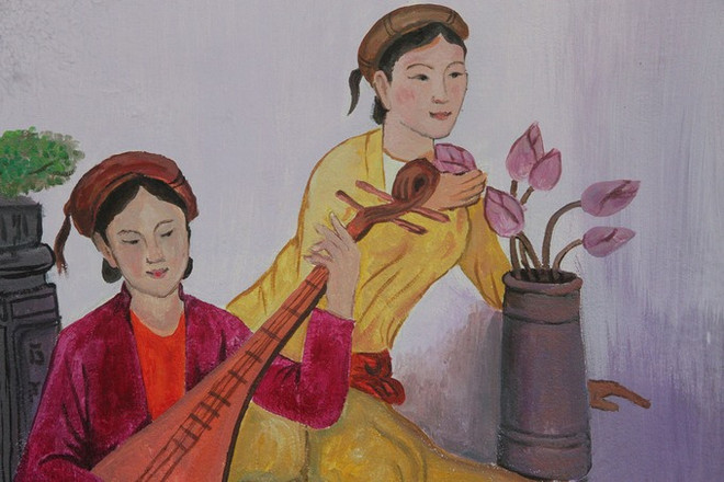 ‘Tale of Kieu’ lands on village walls ảnh 1