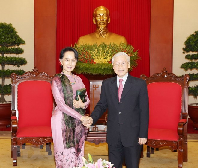 Party chief: Vietnam wants to expand cooperative ties with Myanmar ảnh 1