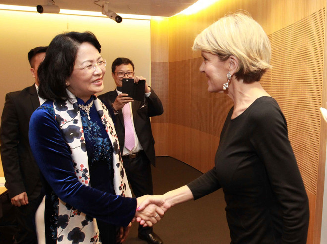 Vice President receives Australian foreign minister in Sydney ảnh 1 Vice President receives Australian foreign minister in Sydney ảnh 1