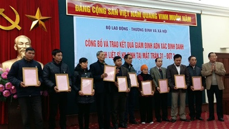 DNA testing helps identify martyrs ảnh 1