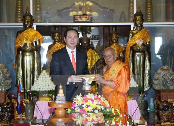 President wraps up Cambodia visit ảnh 1