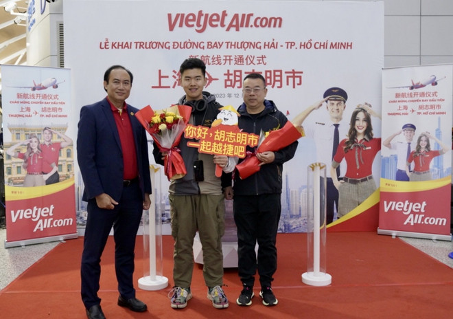 Vietjet inaugurates Ho Chi Minh City-Shanghai route ảnh 2 Vietjet inaugurates Ho Chi Minh City-Shanghai route ảnh 2