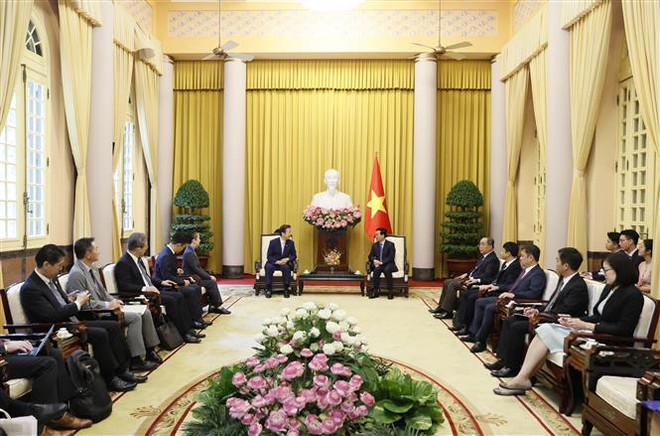 President hails visit by leader of Komeito party of Japan ảnh 2