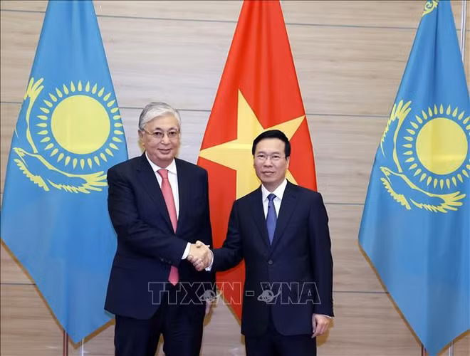 Kazakh President concludes Vietnam visit ảnh 1