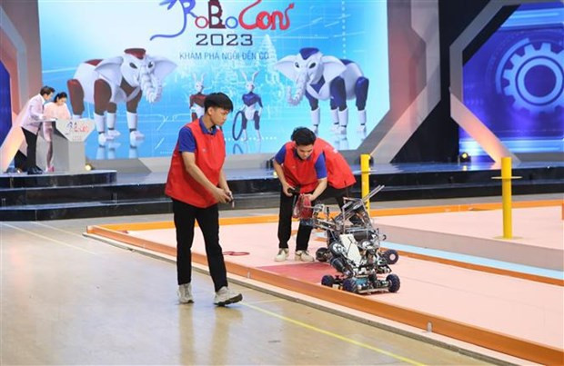 Vietnam ranks third at ABU Robocon 2023 in Cambodia ảnh 1 Vietnam ranks third at ABU Robocon 2023 in Cambodia ảnh 1