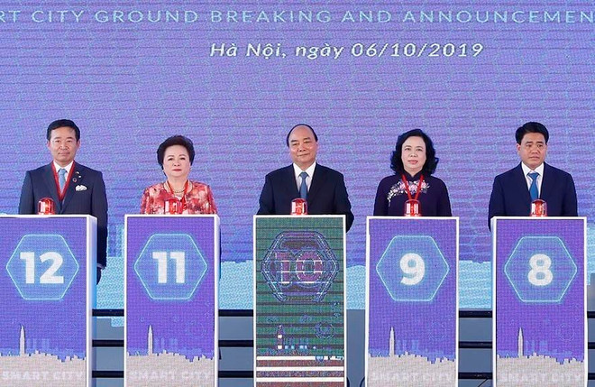 Groundbreaking ceremony for first smart city project in Hanoi ảnh 1
