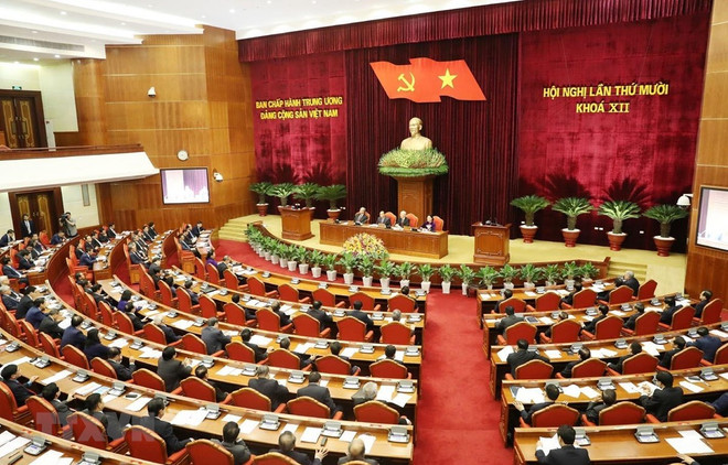 First working day of Party Central Committee’s 10th meeting ảnh 1 First working day of Party Central Committee’s 10th meeting ảnh 1