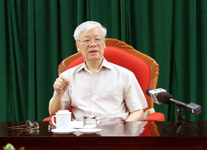 Party chief, President Nguyen Phu Trong chairs key officials’ meeting ảnh 1