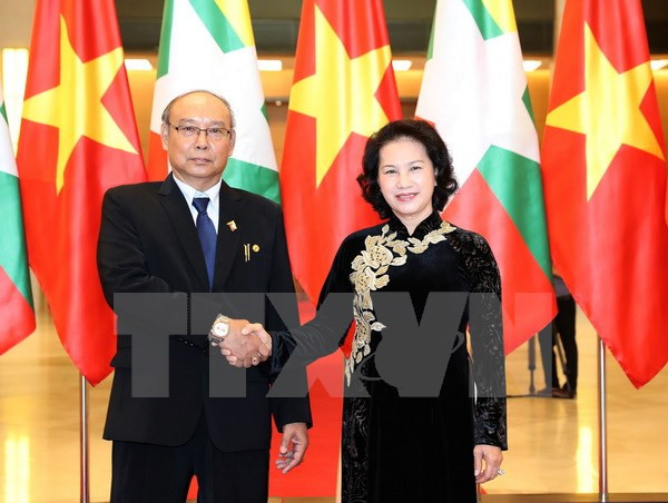 Vietnamese, Myanmar top legislators hold talks to seek stronger ties ảnh 1 Vietnamese, Myanmar top legislators hold talks to seek stronger ties ảnh 1