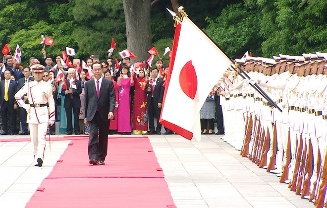 Japanese media highlights welcome ceremony for Vietnamese President ảnh 1 Japanese media highlights welcome ceremony for Vietnamese President ảnh 1